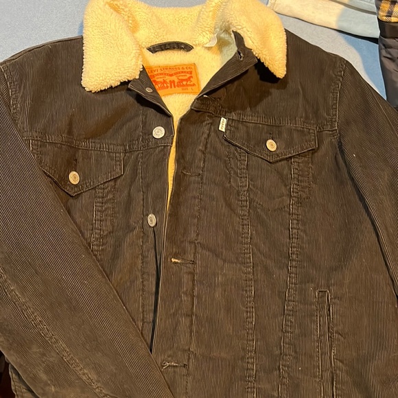 Levi's Other - Levi's Men's Corduroy Sherpa Trucker Jacket Large